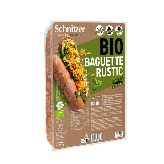 Pão Baguete Rústico Biológico Sem Glúten Schnitzer 320 g