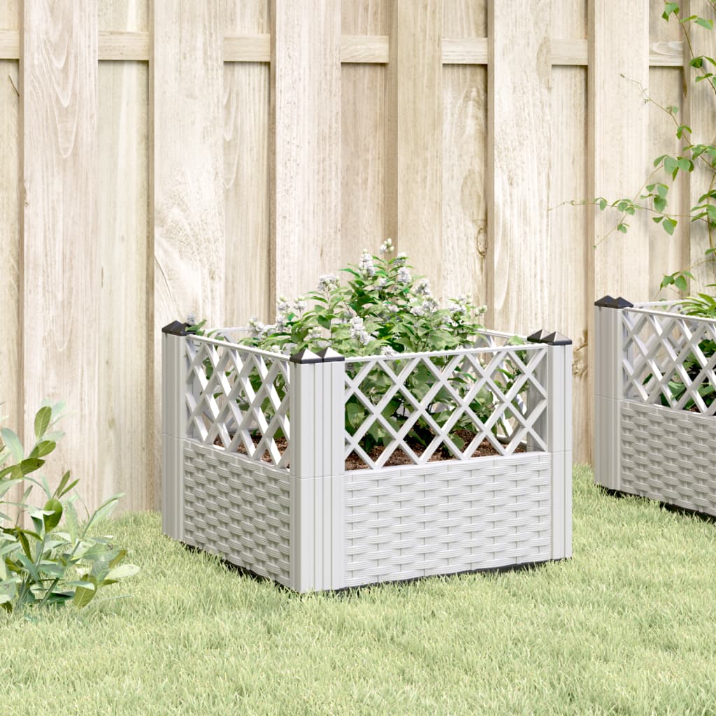 Jardinera Con Clavijas Pp Blanco 43,5x43,5x43,5 Cm_2