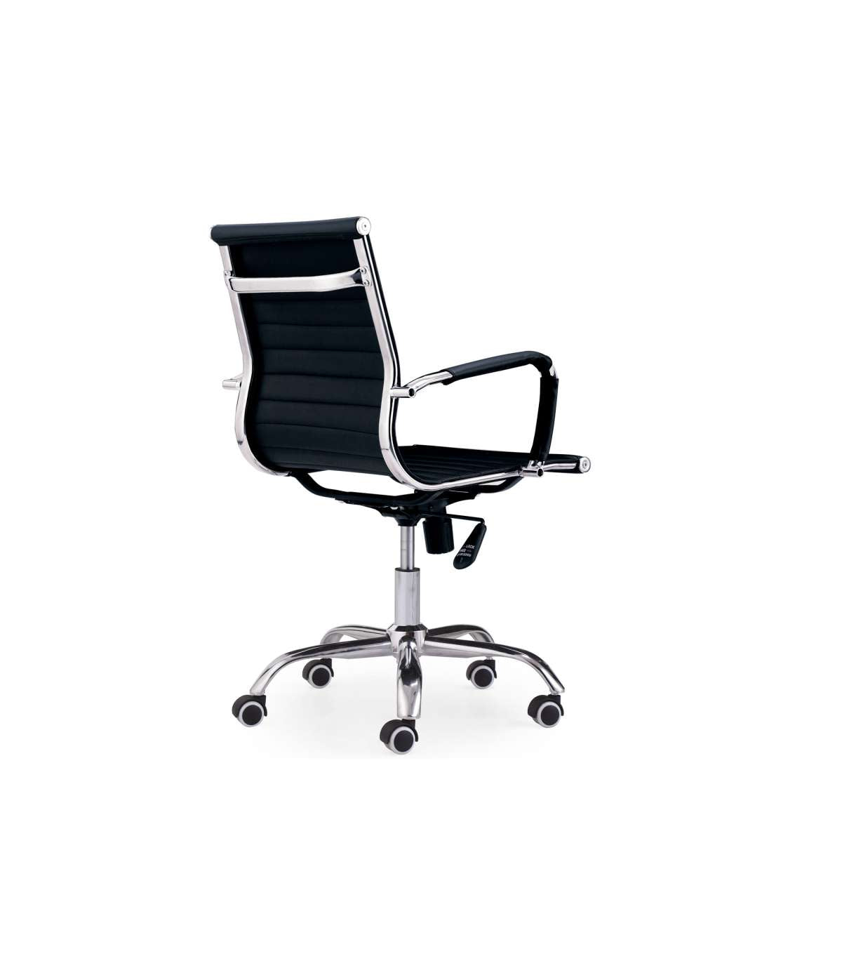 Silla De Escritorio Giratoria Lucy En Negro 89-99 Cm(alto)64 Cm(ancho)64 Cm(fondo)._2