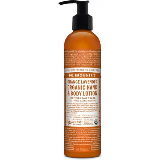 Loção Corporal Laranja-Lavanda Dr. Bronners 240 ml