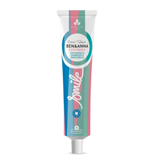 Ben &amp; Anna Coco Mania Pasta de Dentes com Flúor tubo de 75 ml