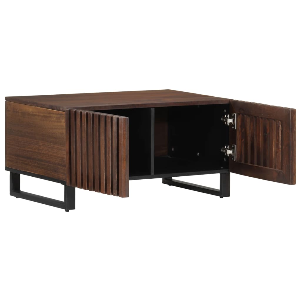 Mesa De Centro Madera Maciza Mango Marrón 80x51x40 Cm_3