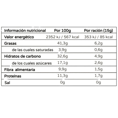 Creme de cacau e avelã 55% Solo Nuts 200g