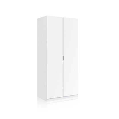 Armario Astra 2 Puertas Melamina, Blanco, 81 X 180 X 52_0