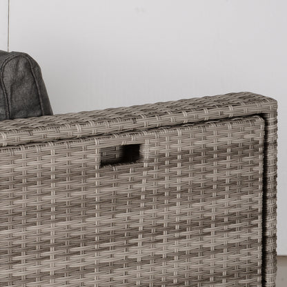 Outsunny Conjunto 8 Piezas De Sofás Ratán Con Mesa De Centro Y Reposapiés_4