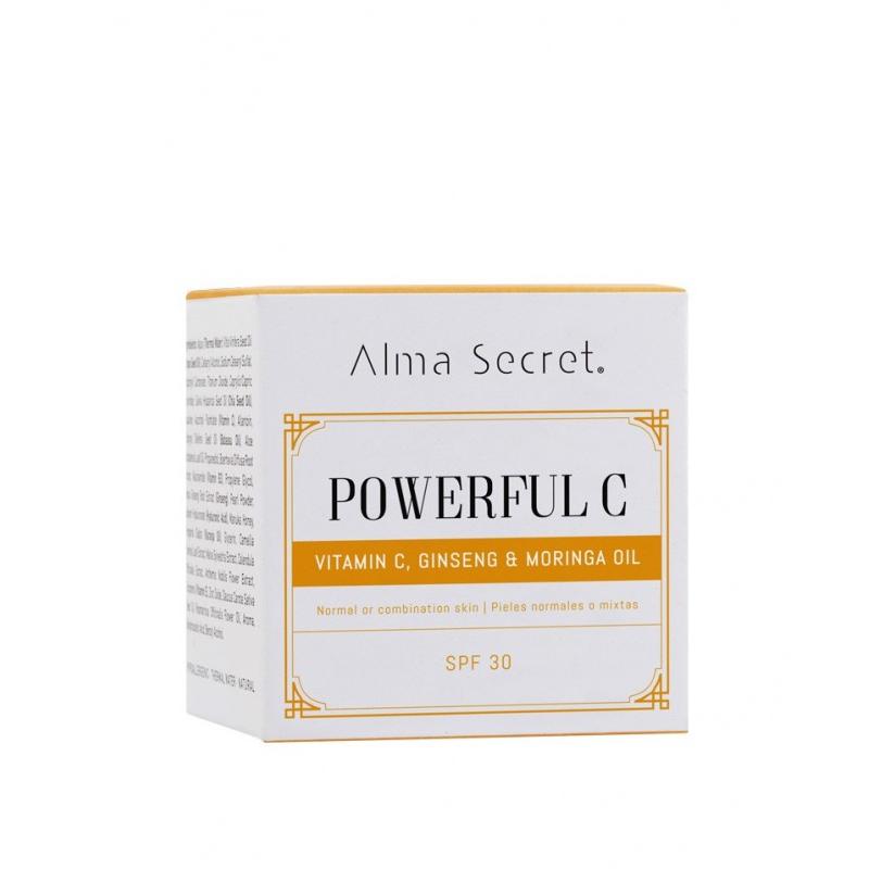 Poweful C com Vitamina C, Ginseng e Moringa FPS30 Alma Secret 50 ml