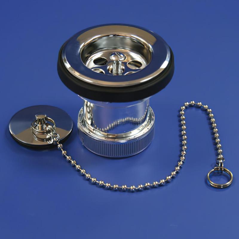 Valvula Lavabo/bide Metalizada T-61me 1 1/4