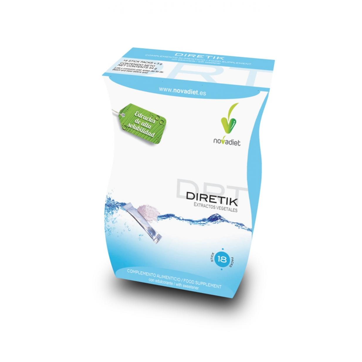 Diretik Plant Extracts Novadiet, 18 saquetas