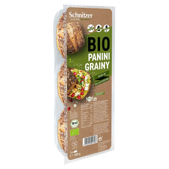 Pão panini com sementes de schnitzer 188g