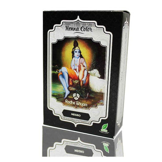 Pó de Hena Preta Radhe Shyam 100g
