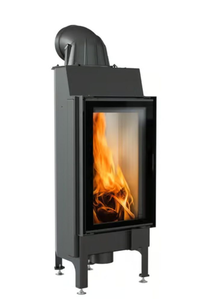 Bricosol Chimenea De Leña De Acero Kratki Nadia 9 Kw Ø 200_0