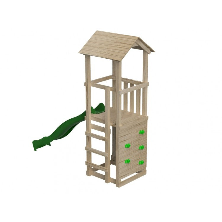 Parque Infantil Masgames Carlit L Techo De Madera Pared De Escalada._0