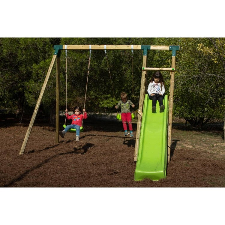 Parque Infantil Masgames Mauna Loa L (madera Cuadrada) 2 Asientos Planos + 1 Asiento Extra Bebe._5