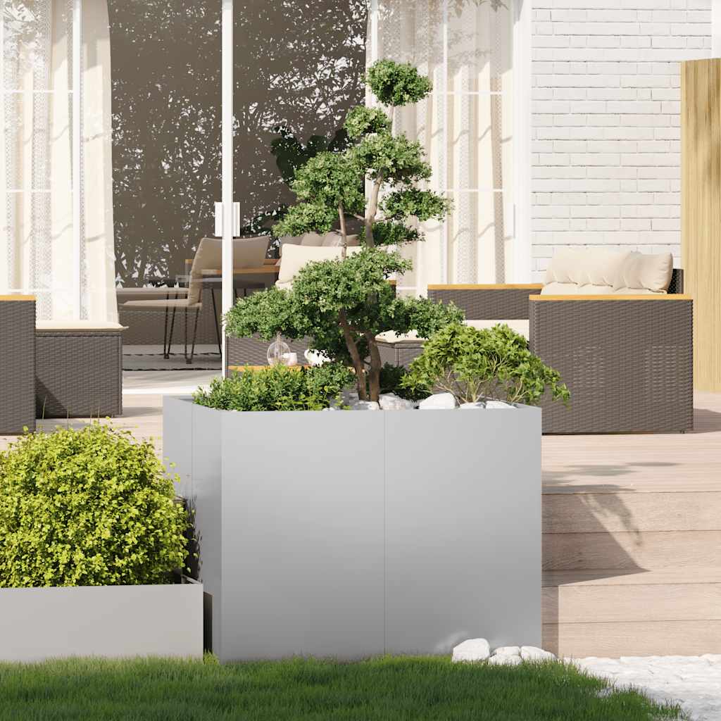 Jardinera 100x100x80 Cm De Acero Galvanizado_2