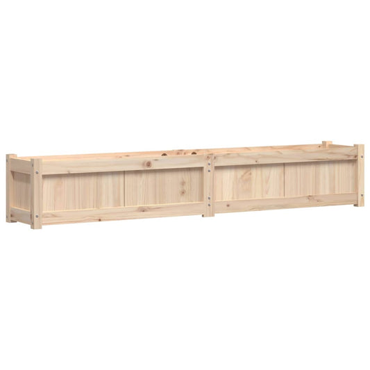 Jardinera De Madera Maciza De Pino 180x31x31 Cm_0