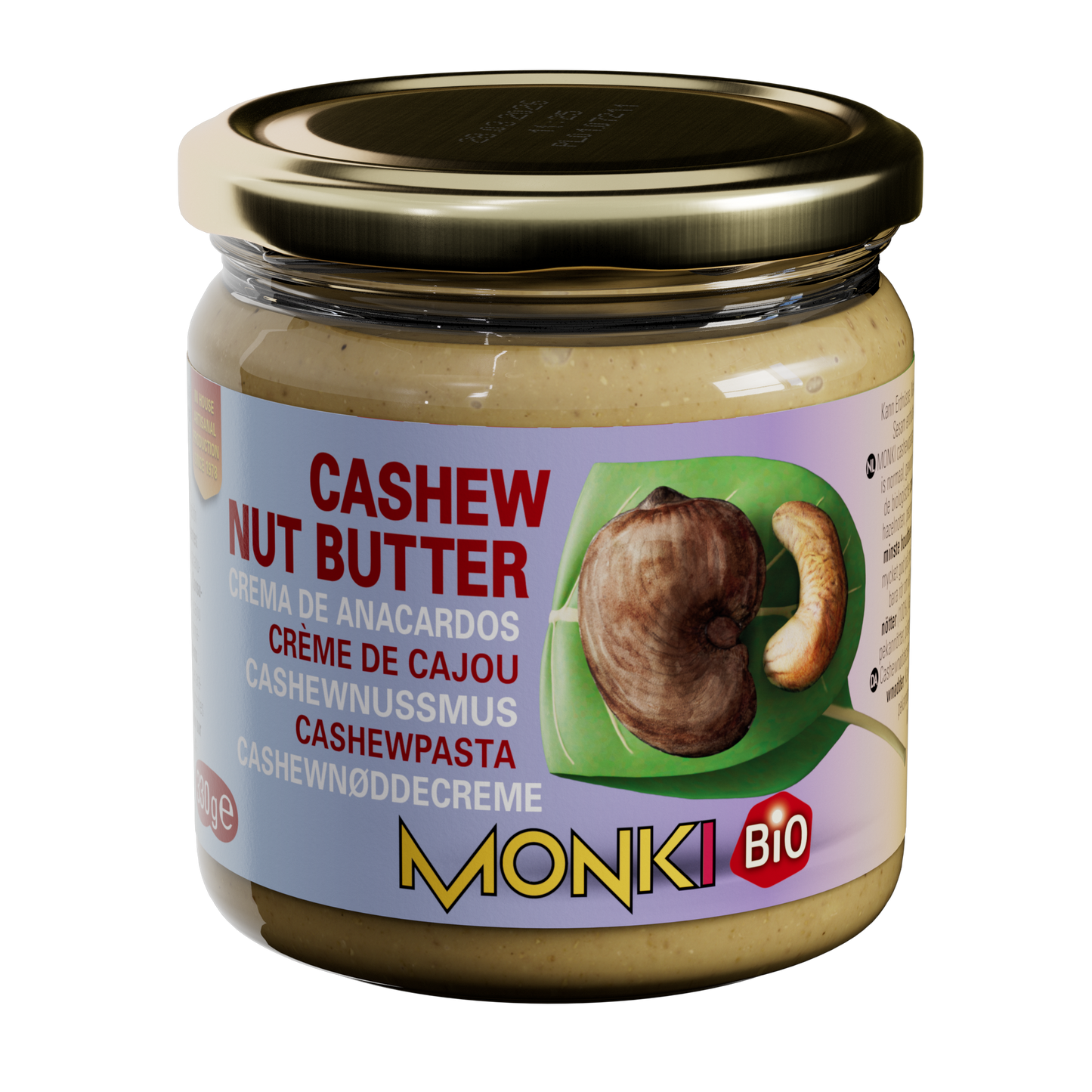 Creme de caju biológico Monki 330 g