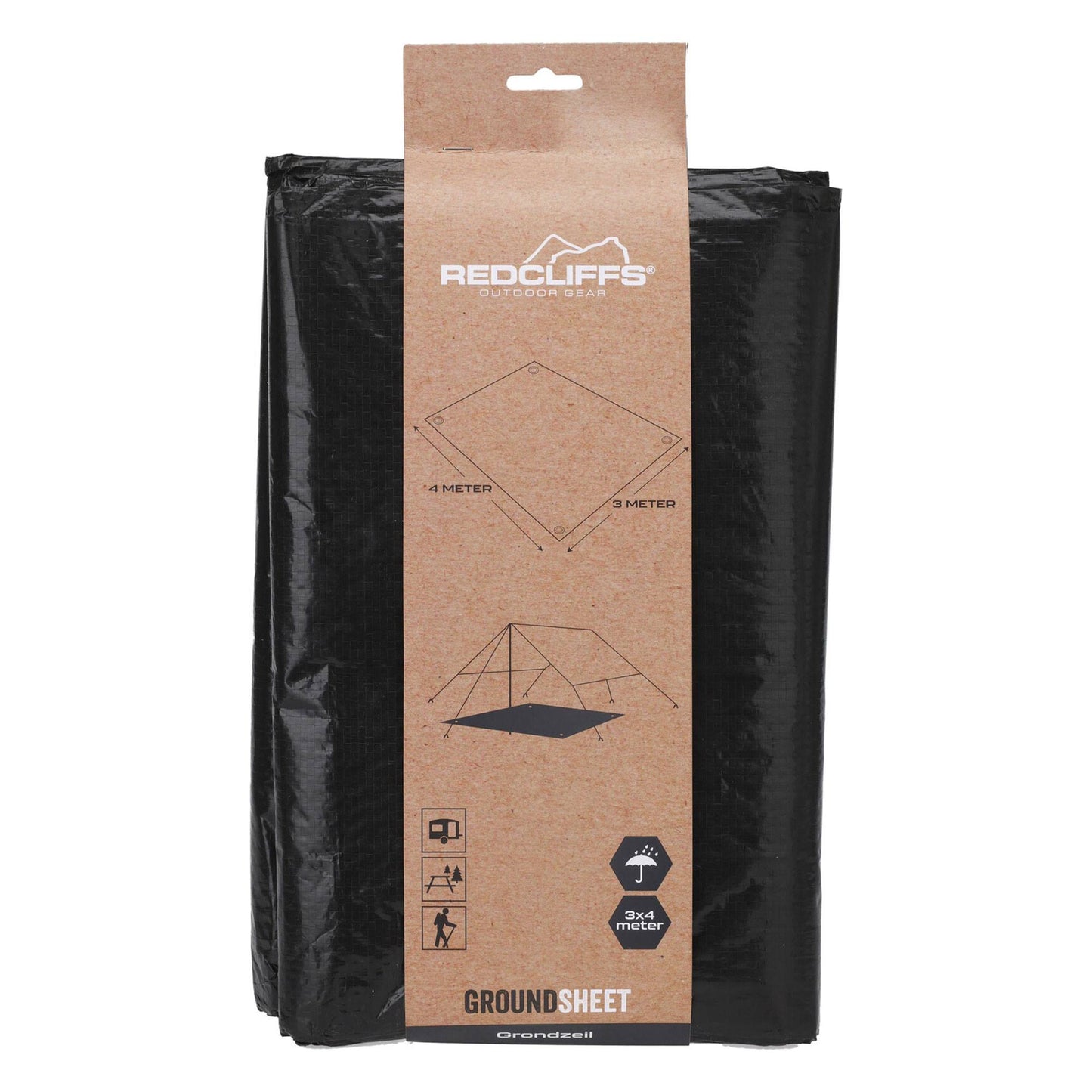 Well Home Lona De Suelo Color Negro De 3x4metros De 90gsm_0