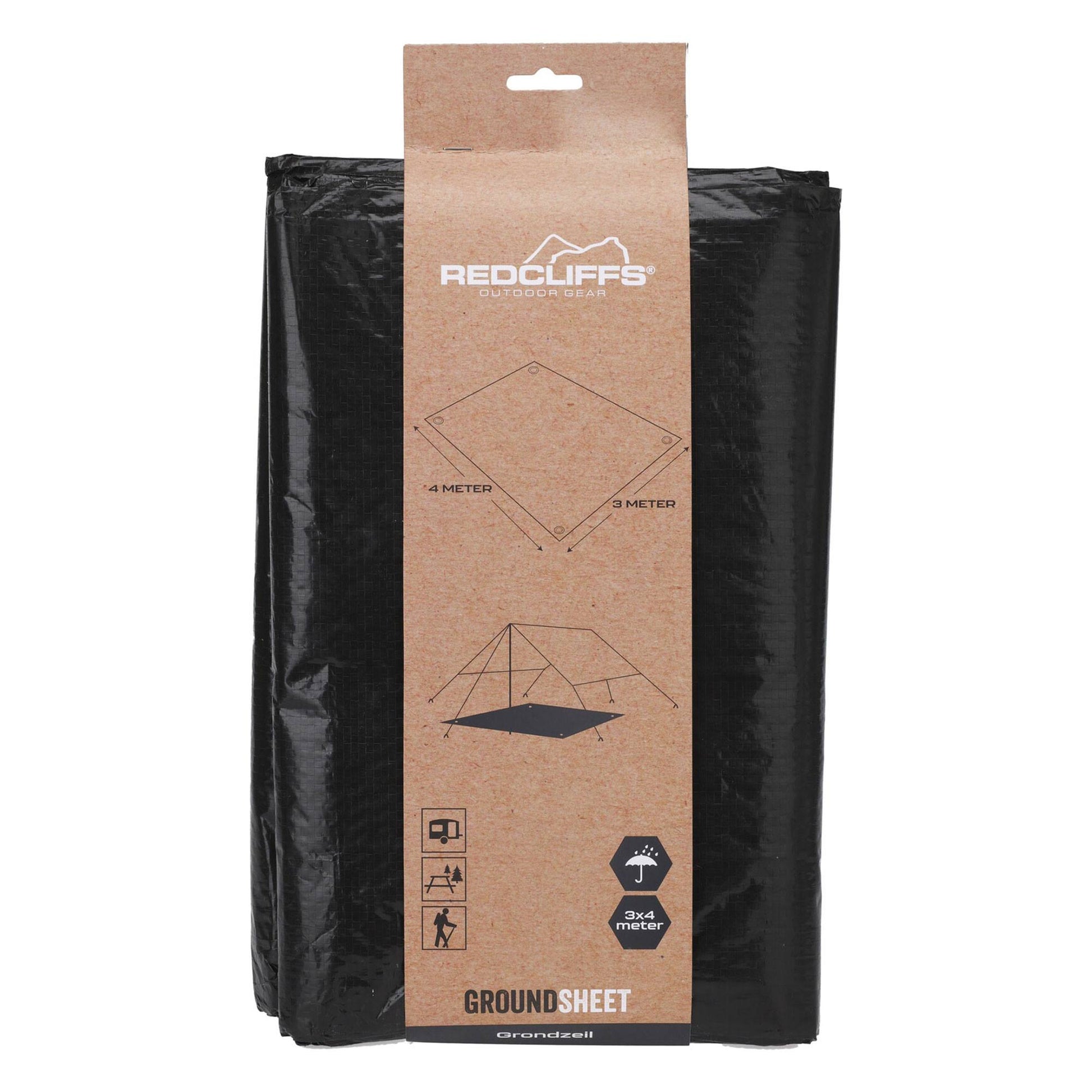 Well Home Lona De Suelo Color Negro De 3x4metros De 90gsm_0