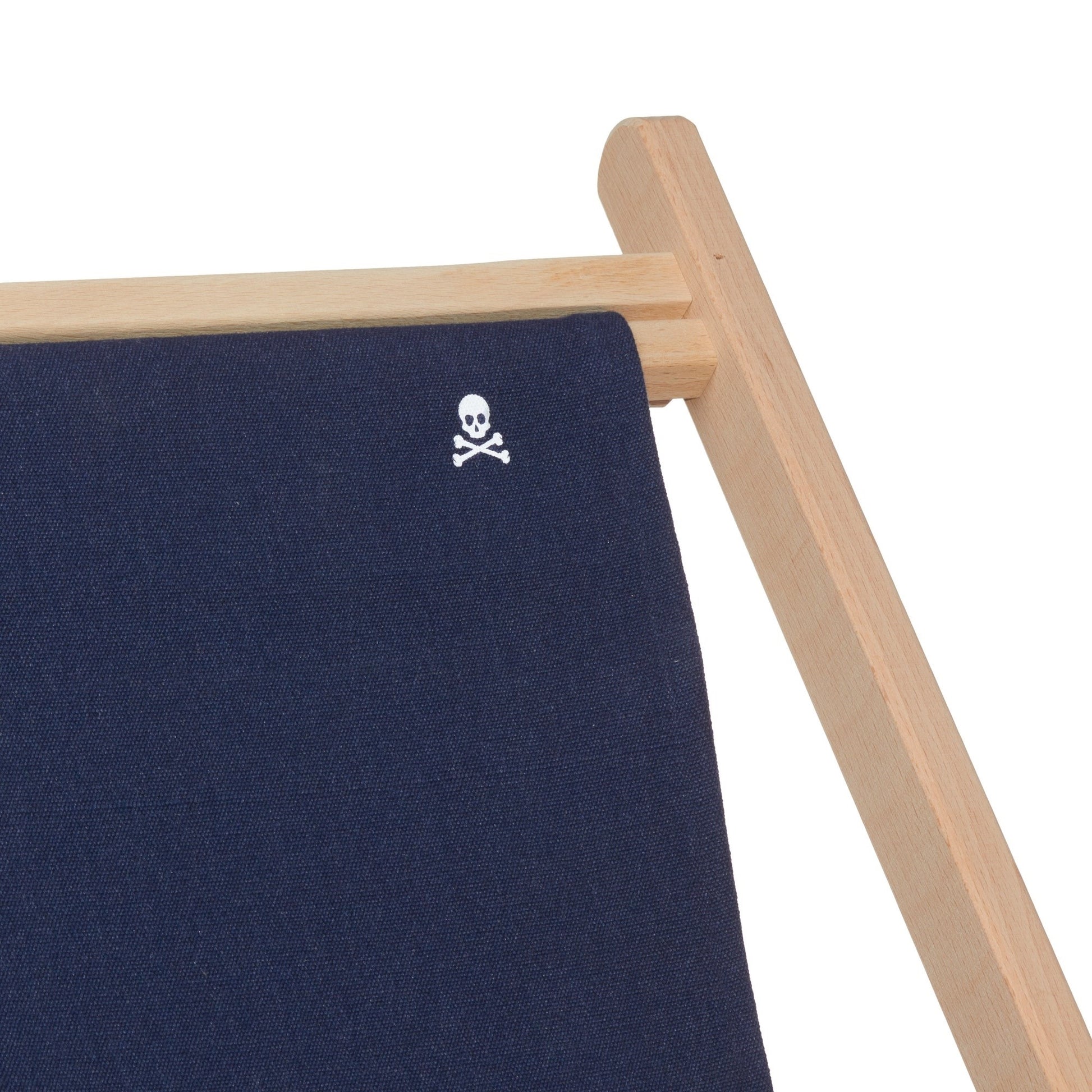 Set De 2 Hamacas Plegables De Madera De Haya, Azul Oscuro, Sin Brazos - Scalpers_3