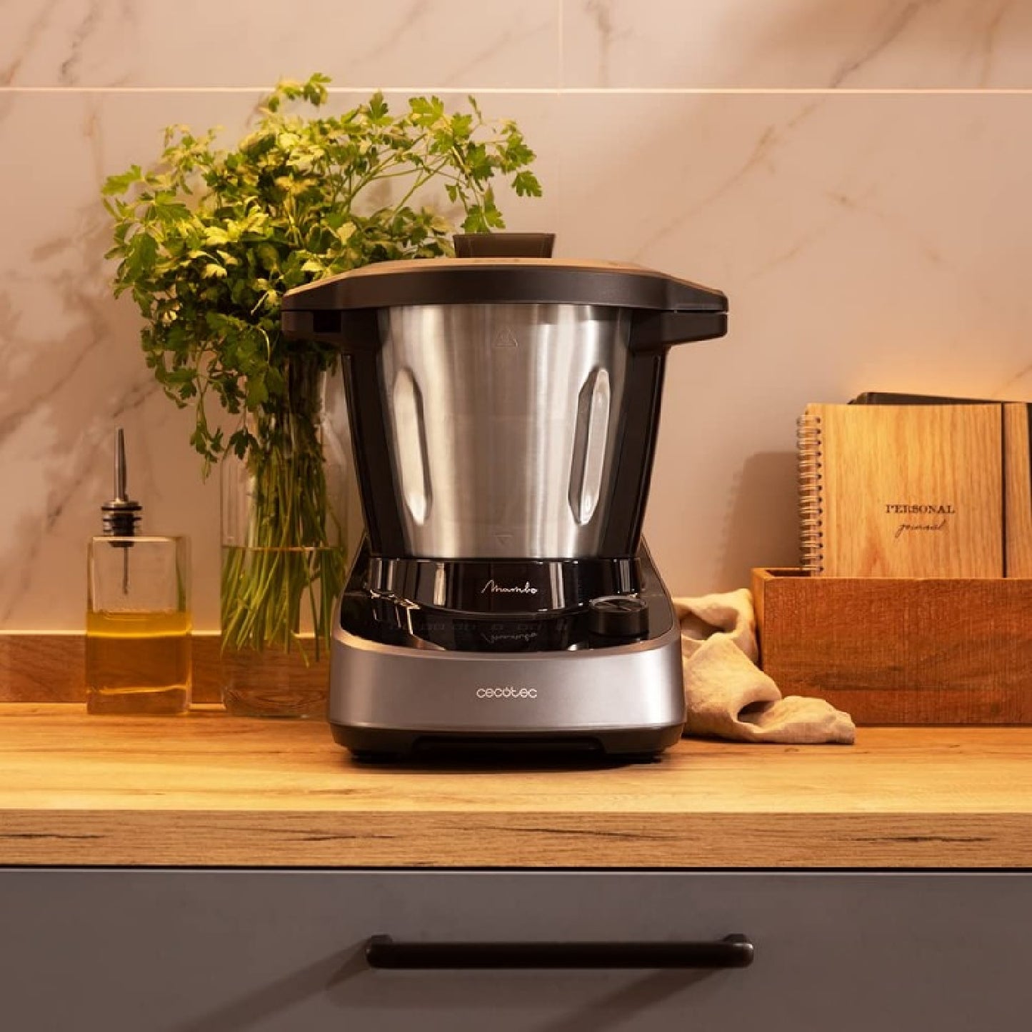 Robot De Cocina Multifunción Mambo 11090. 1600 W, 37 Funciones, App, Báscula Y Jarra De 3,3 Litros De Acero Inoxidable Apta Para Lavavajillas, Recet_2