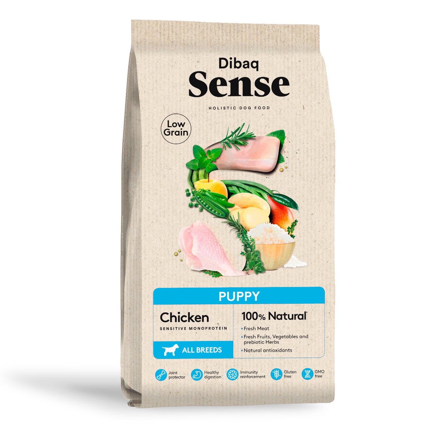 Dibaq Sense Low Grain Pollo Cachorro 2 Kg_0
