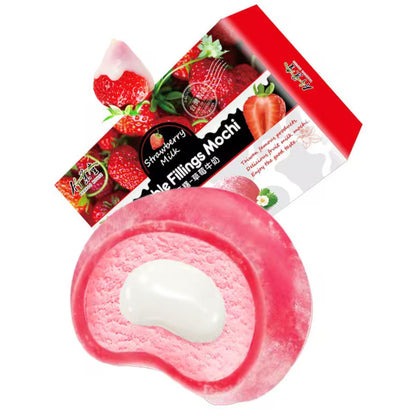 Bamboo House Mochi Duplo Recheado de Morango e Leite 180g
