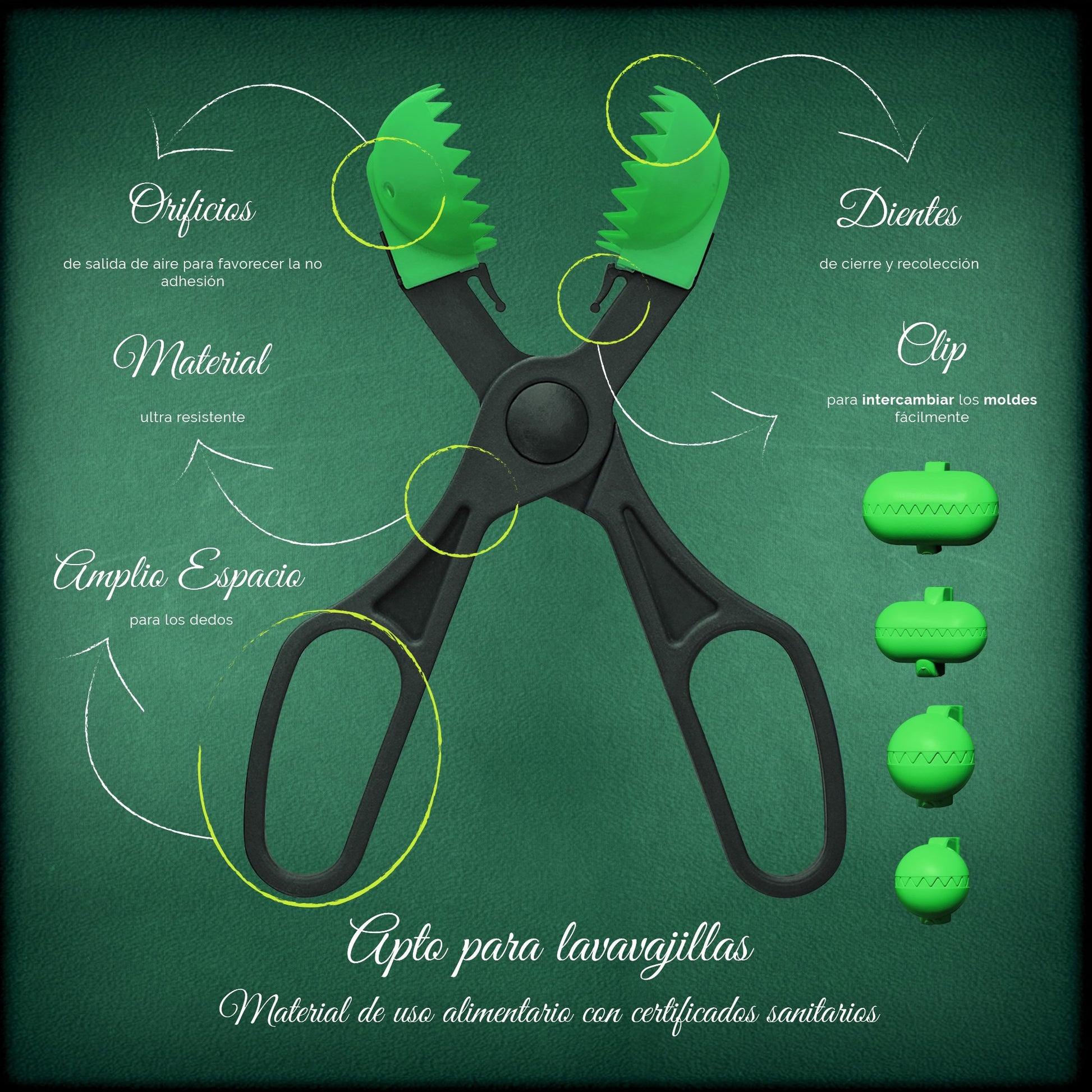 Pack De 3 Sartenes San Ignacio  Ø16cm Ø20cm Ø24cm + Utensilio Multiusos Con 4 Moldes Intercambiables
