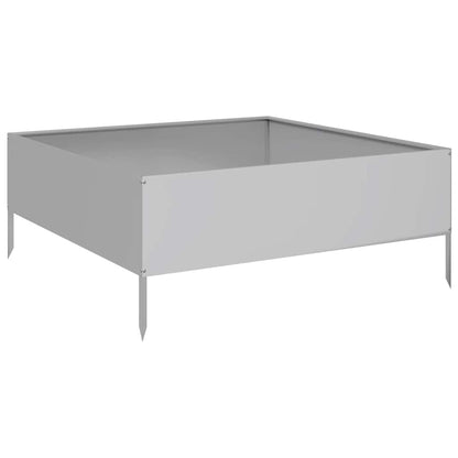 Jardinera De Acero Galvanizado 100x100x25 Cm_5