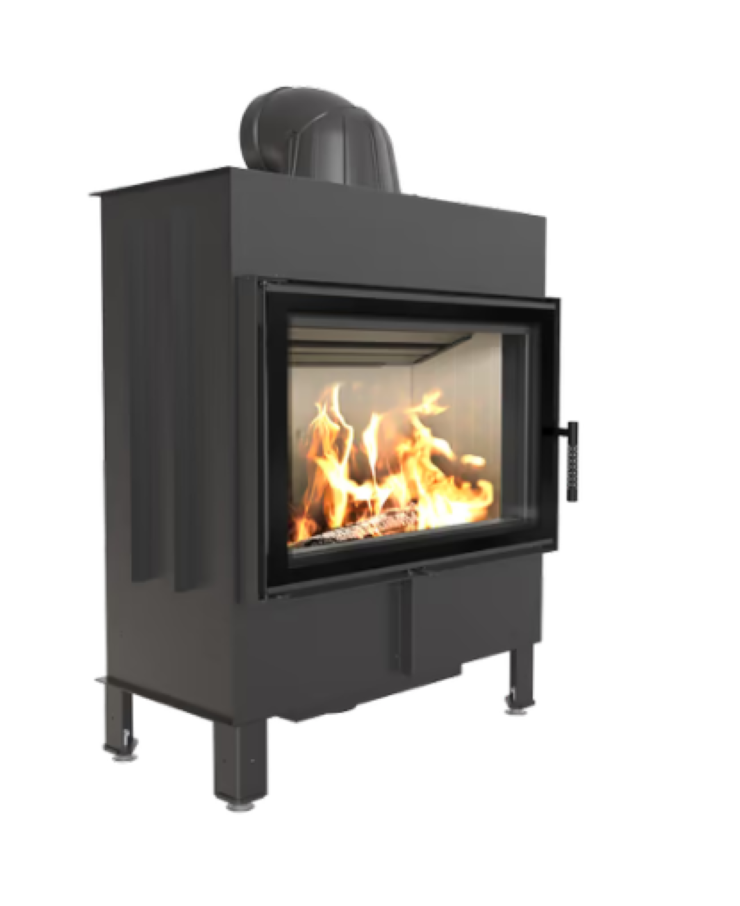 Bricosol Chimenea De Leña De Acero Kratki Lucy 14 Kw Ø 200_1