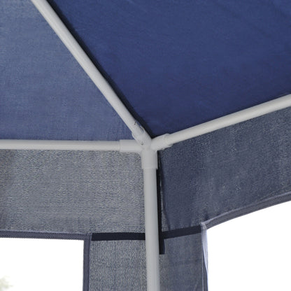 Outsunny Carpa Jardín Cenador Hexágonal Pabellón Gazebo Con Mosquitera 3 Color_3