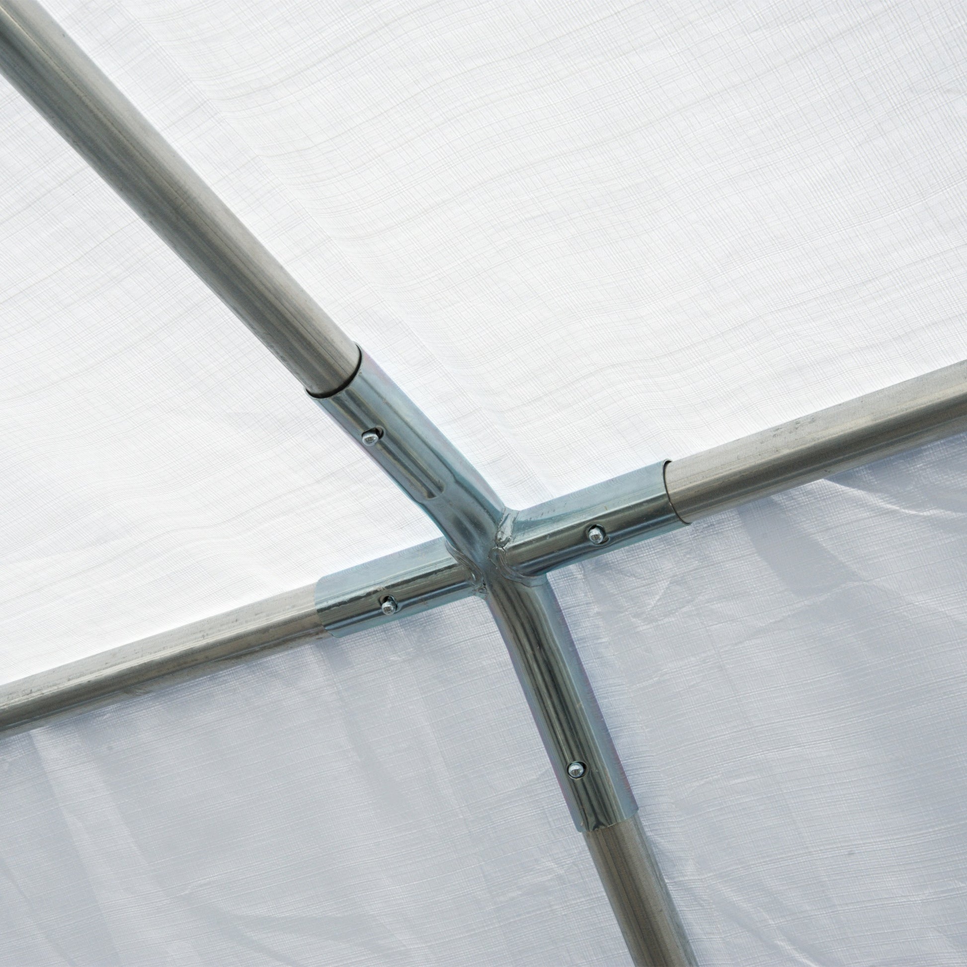 Outsunny Carpa 8x4x2,8m Acero Galvanizado Pabellón Carpas Boda Gazebo Cenador_3