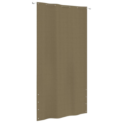 Vidaxl Toldo Pantalla Para Balcón De Tela Oxford Gris Taupe 140x240 Cm_0