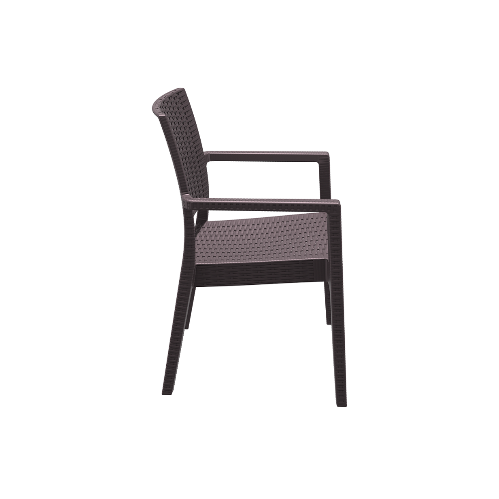 Siesta Exclusive Pack De 2 Sillas Para Exterior Ibiza Ratán Marrón_2