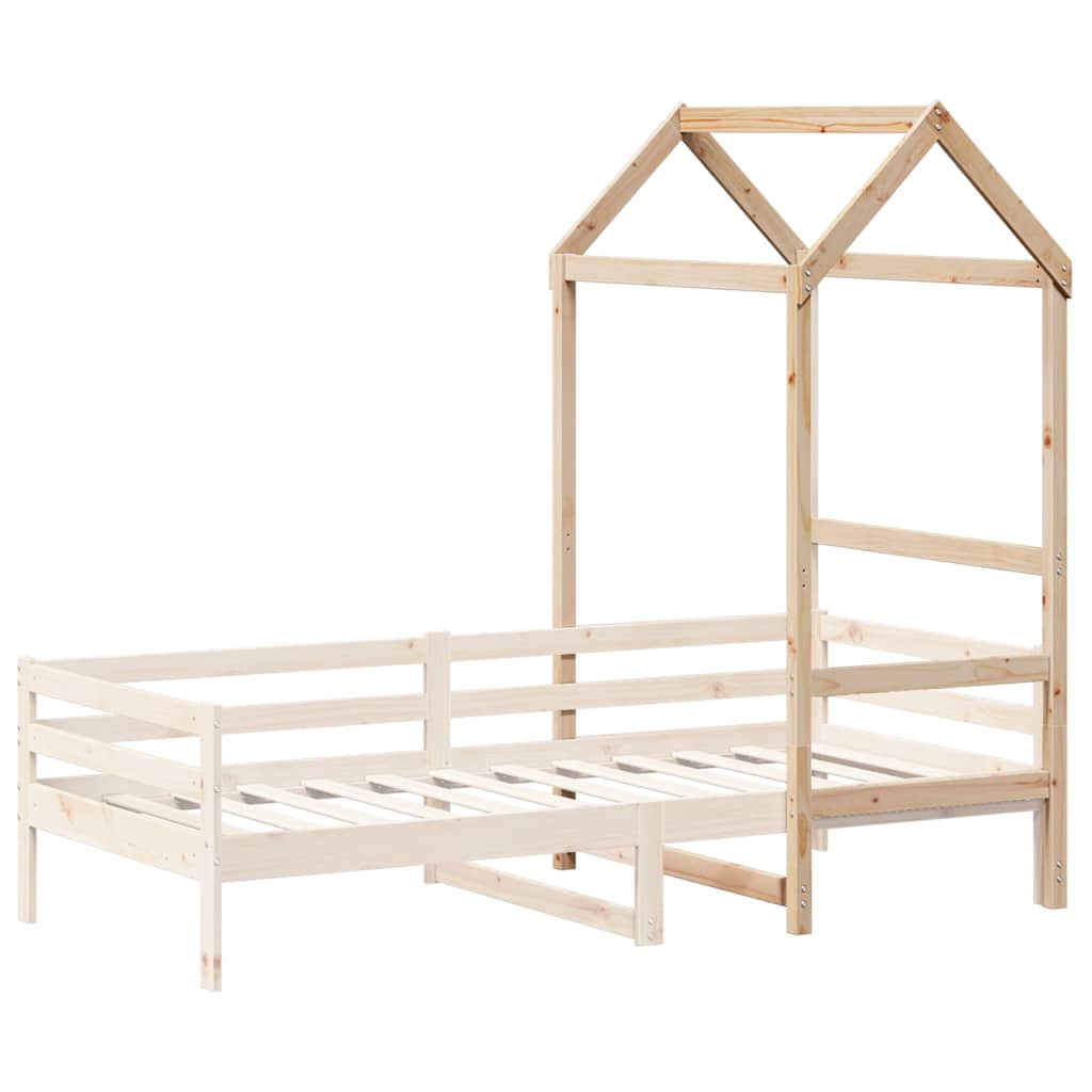 Techo De Cama Infantil Madera Maciza Pino 98x70x176,5 Cm_2