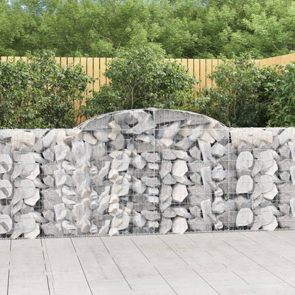 Cestas De Gaviones 6 Uds Forma De Arco Hierro 300x30x100/120 Cm_1