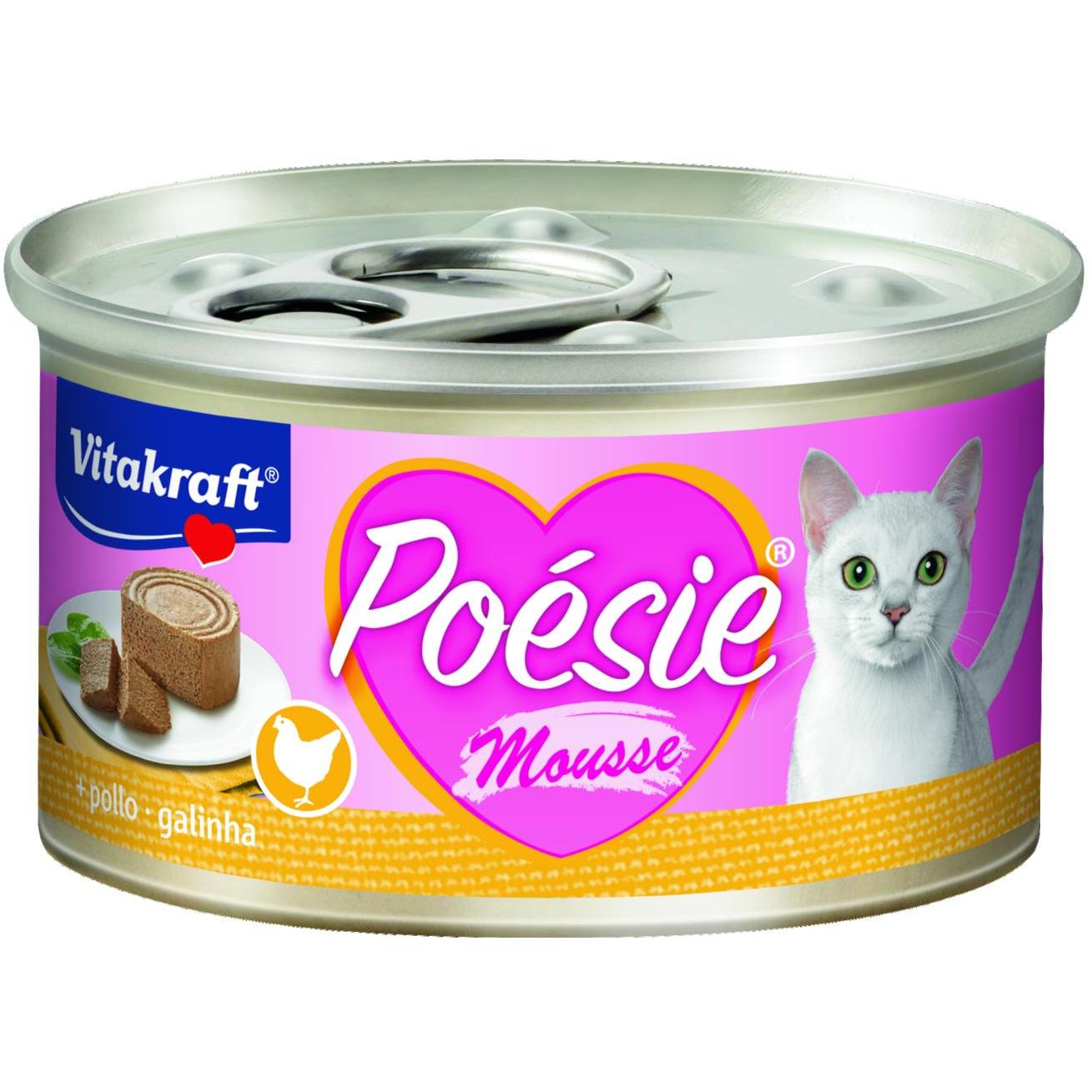 Mousse de frango Vitakraft Latita Poésie 85 g de comida húmida para gato