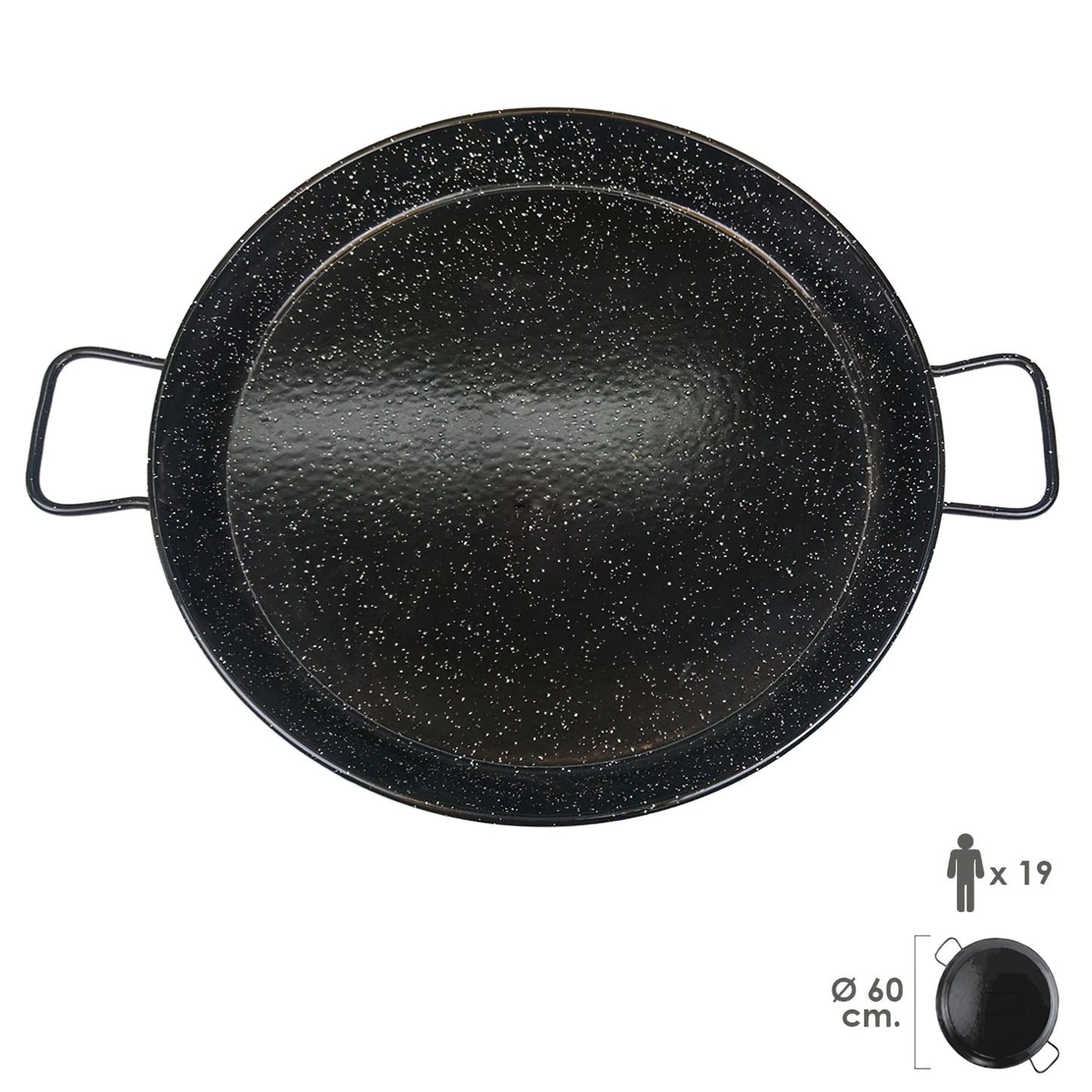 Paellera Valenciana esmaltada 19 personas 60 cm_0