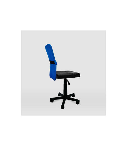 Silla De Oficina Alba Acabado Negro/azul. Alto: 83.5-95.5cm Ancho: 55cm Fondo: 55cm._1