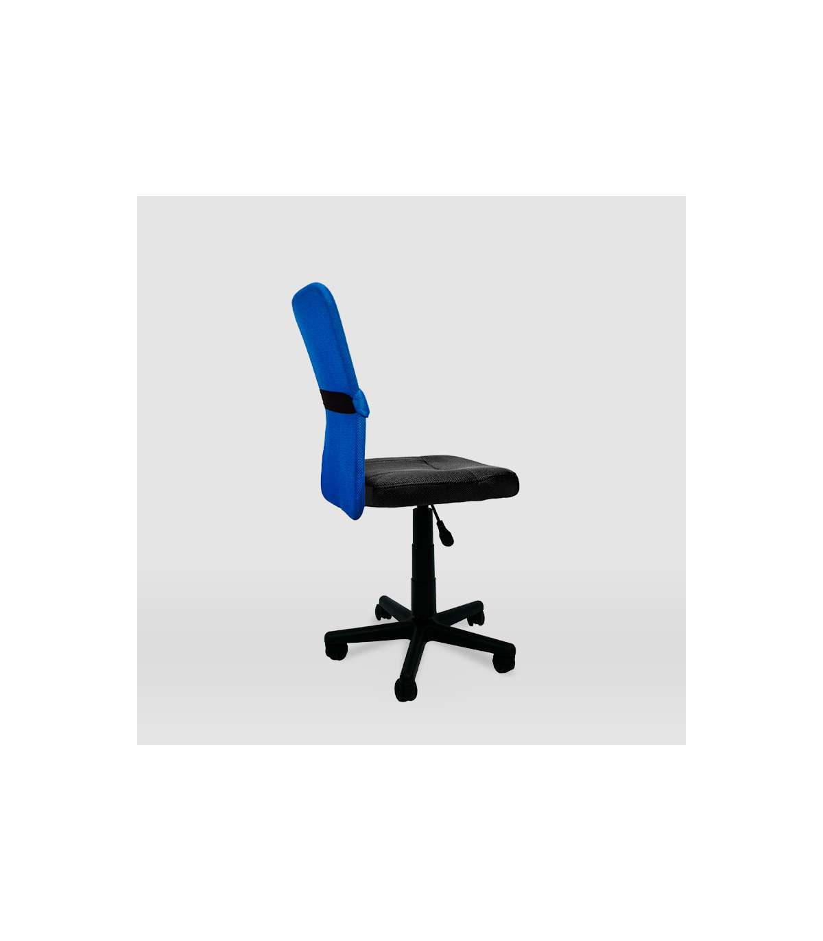 Silla De Oficina Alba Acabado Negro/azul. Alto: 83.5-95.5cm Ancho: 55cm Fondo: 55cm._5