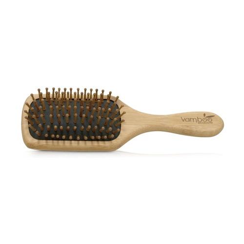 Escova de cabelo em bambu antiestática
