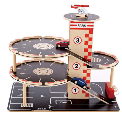 Juego Vehículos-garaje Park And Go Hape_5