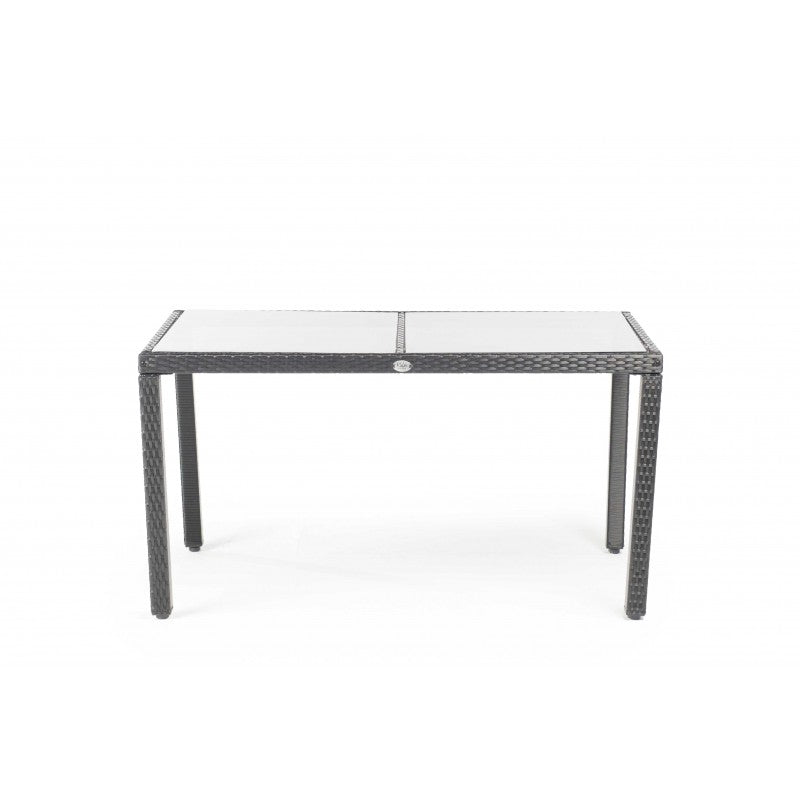 Muebles De Jardín Comedor Formentera 6 Plazas Ratán Sintético Negro Kiefergarden_4