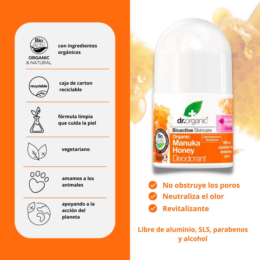 Desodorizante Dr. Organic Mel de Manuka 50 ml