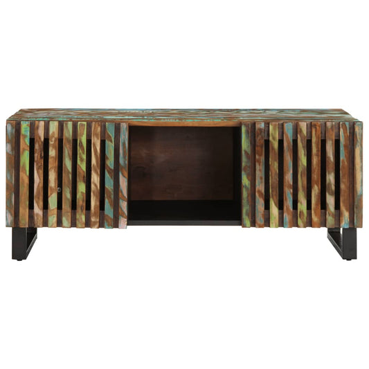 Mesa De Centro De Madera Maciza De Acacia 100x55x40 Cm_0