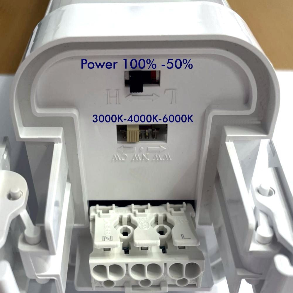 Regleta Estanca Led 40w-20w Samsung, 3cct, 120cm, 3000-4000-6000k_4