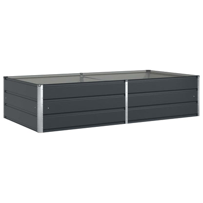 Jardinera Gris Antracita 195 X 100 X 45 Cm Acero Galvanizado_0
