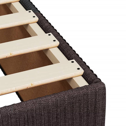 Cama Box Spring Con Colchón Tela Marrón Oscuro 120x200 Cm / Vetonek_5