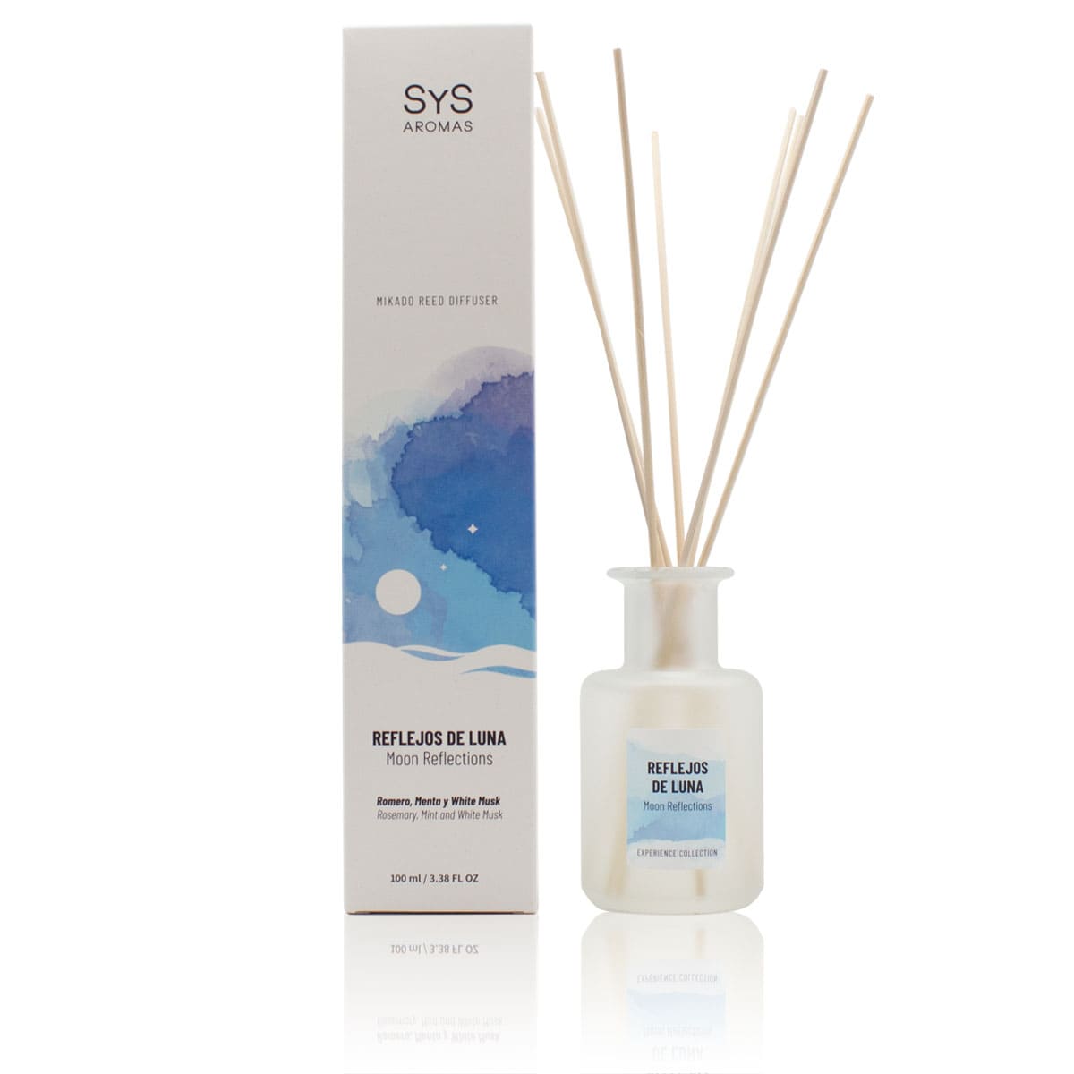 Ambientador Mikado Reflejos De Luna Experience 100 ml | Aroma Floral y Elegante | Fragancia Duradera Con Varillas_0