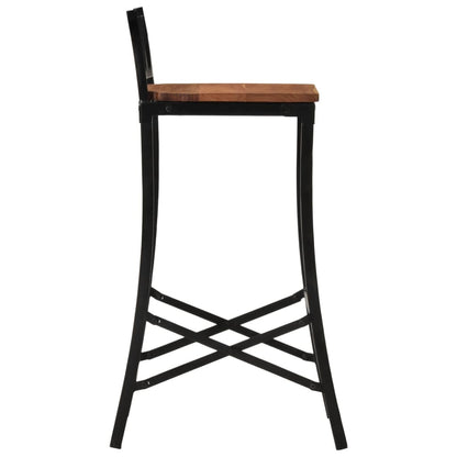 Taburetes Altos 4 Uds Madera Maciza De Acacia_4