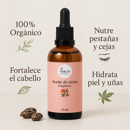 Aceite De Ricino Orgánico 100 Ml | Nutrición Para Cabello, Pestañas Y Cejas | M&on Naturals_2